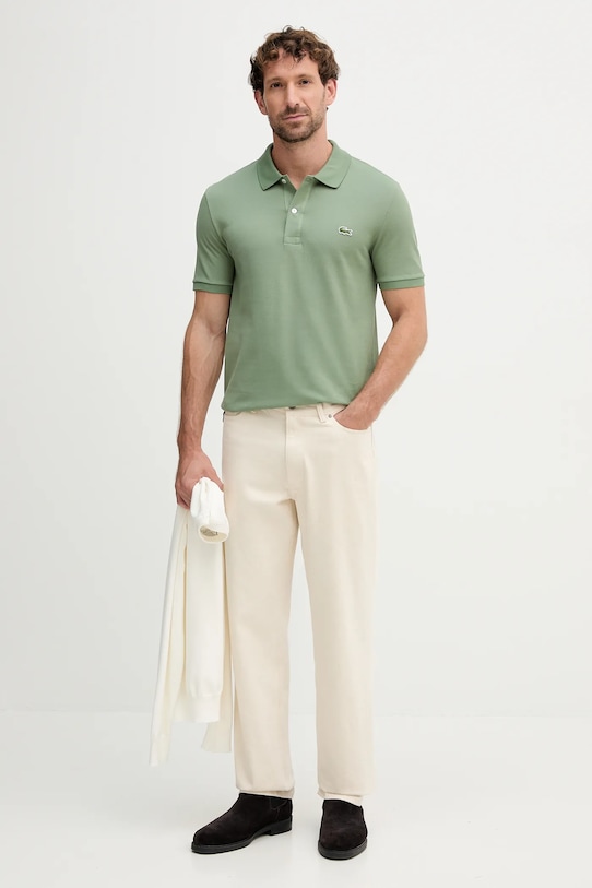 Lacoste polo de bumbac PH4012 verde AW25