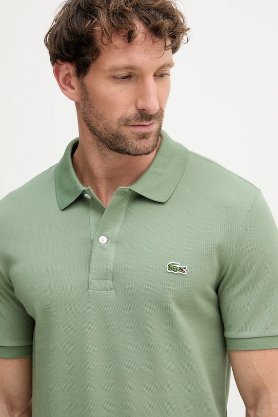 Lacoste polo de bumbac verde PH4012