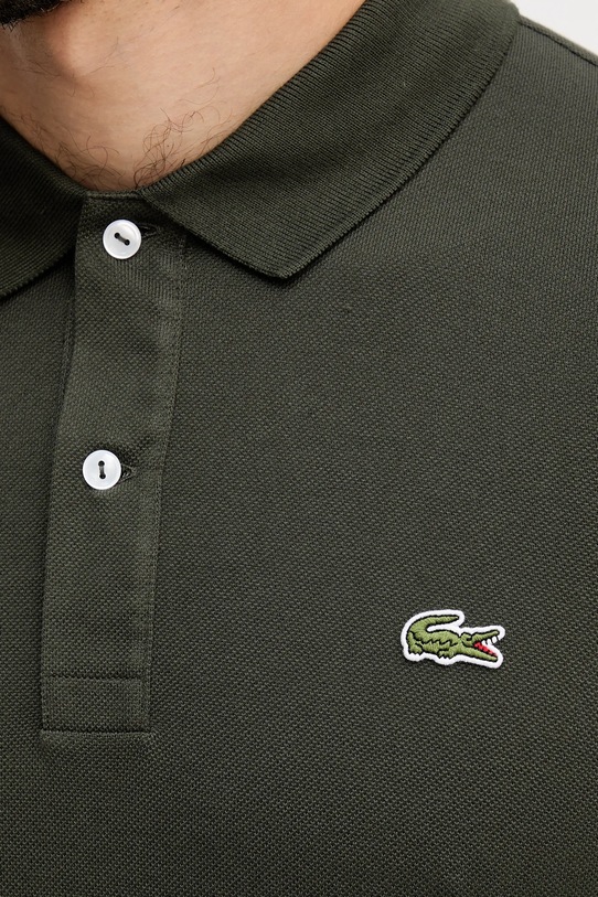 Lacoste polo bawełniane PH4012 zielony