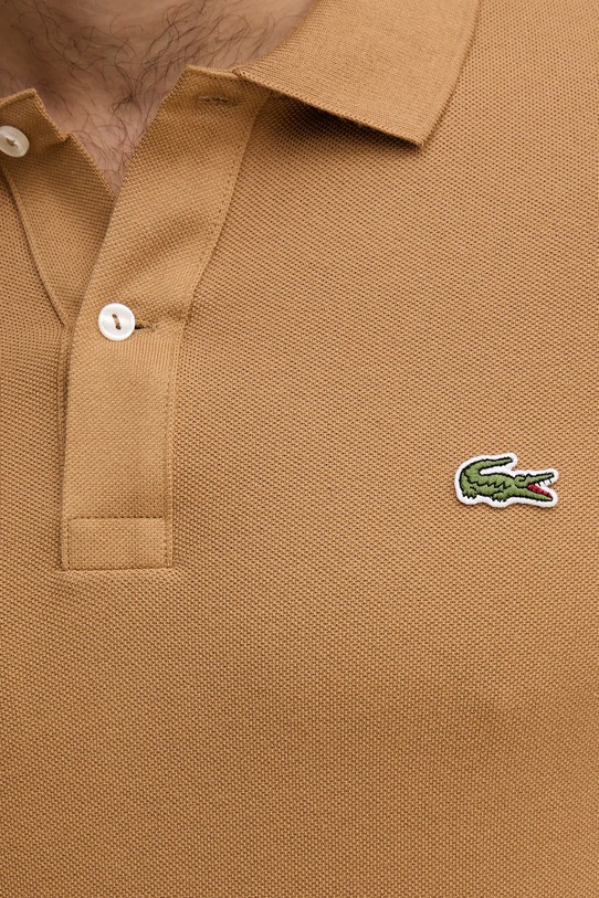 Lacoste polo bawełniane PH4012 beżowy