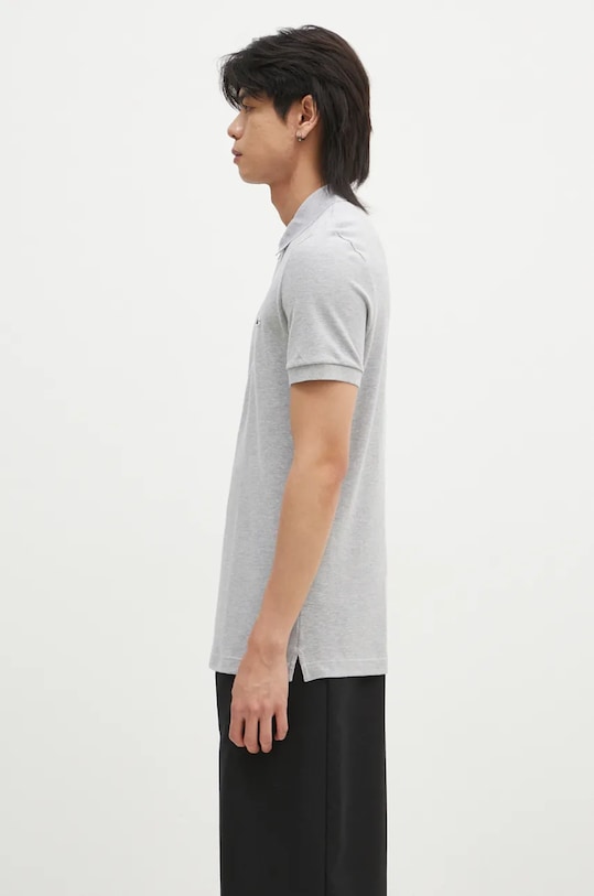 Bavlněné polo tričko Lacoste PH4012 šedá AW25