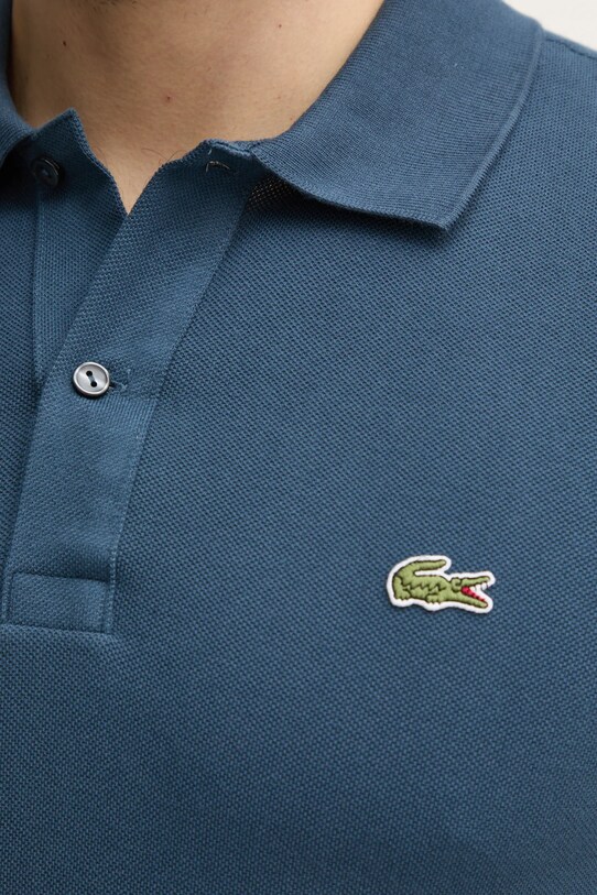 Bavlněné polo tričko Lacoste PH4012 modrá