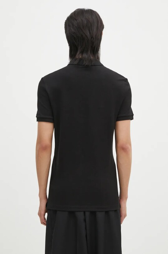 Clothing Lacoste Silver Chine Petit Pique Slim Fit Polo Black PH4012 black