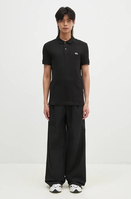 Lacoste Silver Chine Petit Pique Slim Fit Polo Black PH4012 black