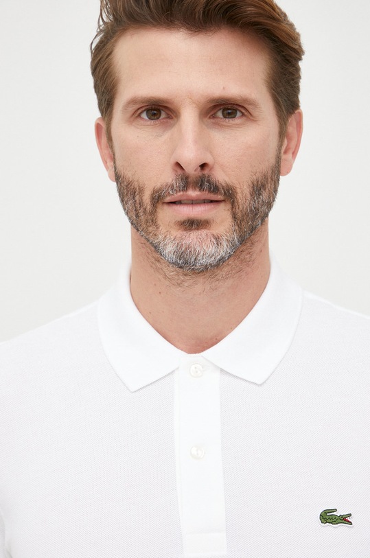 Lacoste polo bawełniane biały PH4012