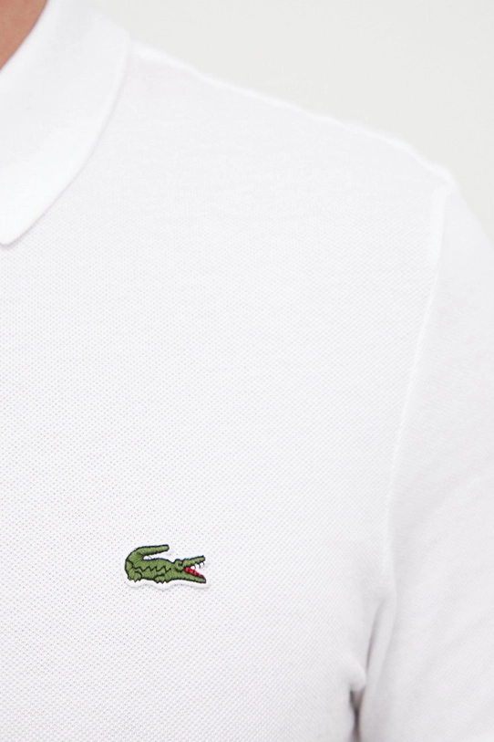 Pamučna polo majica Lacoste PH4012 bijela