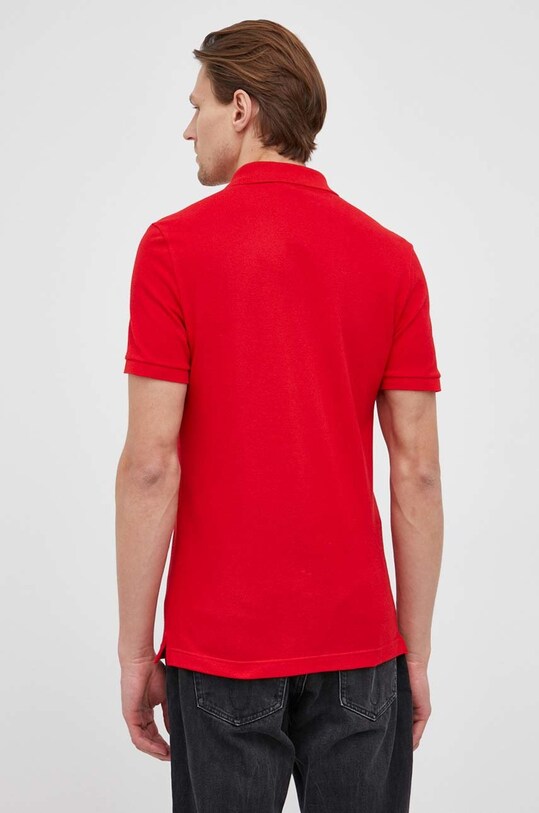 Odzież Lacoste polo bawełniane PH4012 czerwony