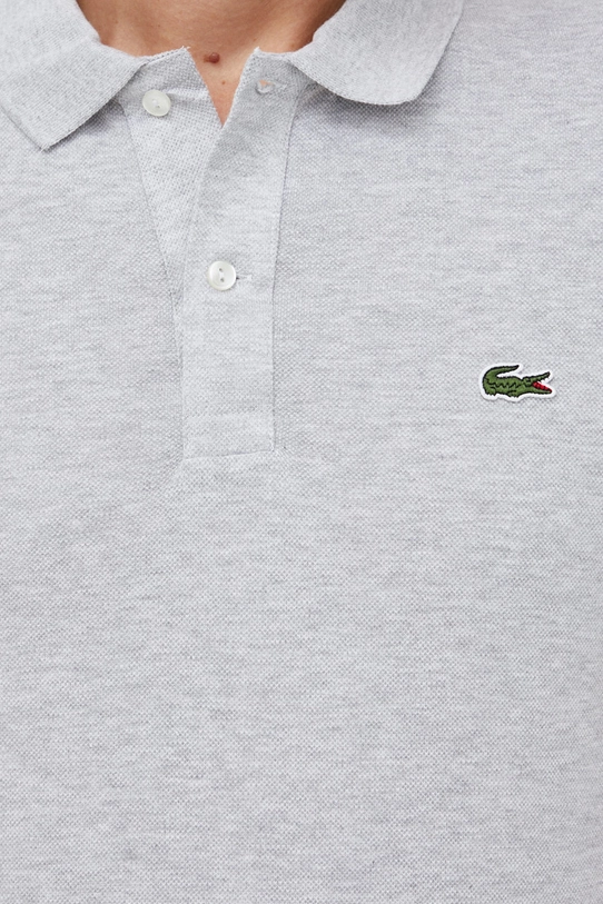 Хлопковое поло Lacoste PH4012 серый