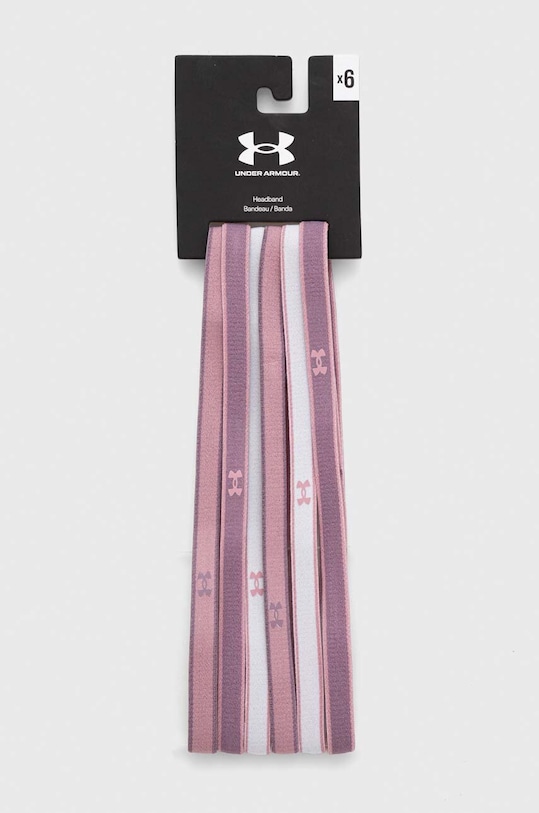 Under Armour opaski na głowę 6-pack różowy 1286016