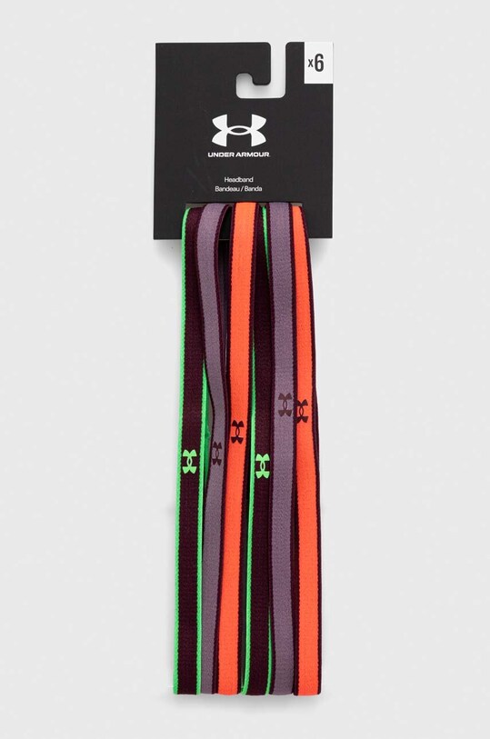 Under Armour opaski na głowę 6-pack bordowy 1286016