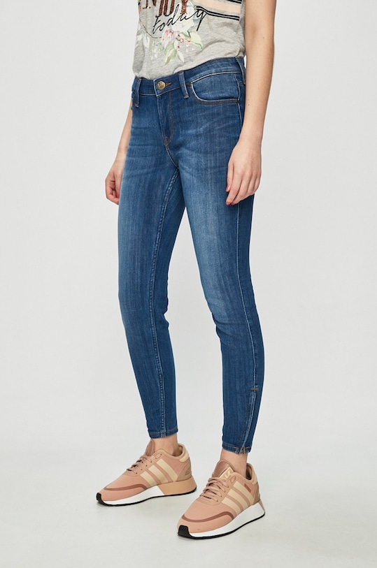Lee - Jeansy Scarlett Cropped niebieski L30CPFYO