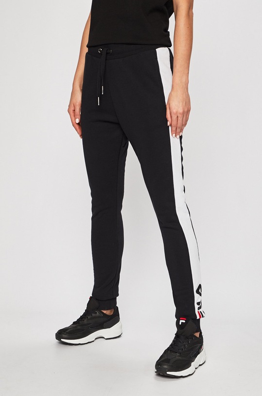 Fila - Spodnie dzianina czarny 687091