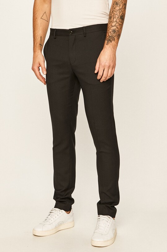 Premium by Jack&Jones - Nohavice s prímesou vlny čierna 12141112