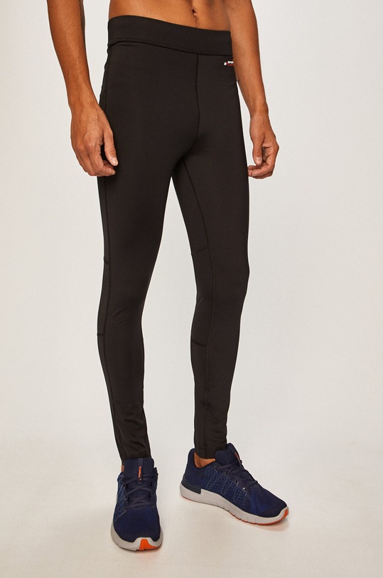 Tommy Sport - Colanti tricotaj negru S20S200065