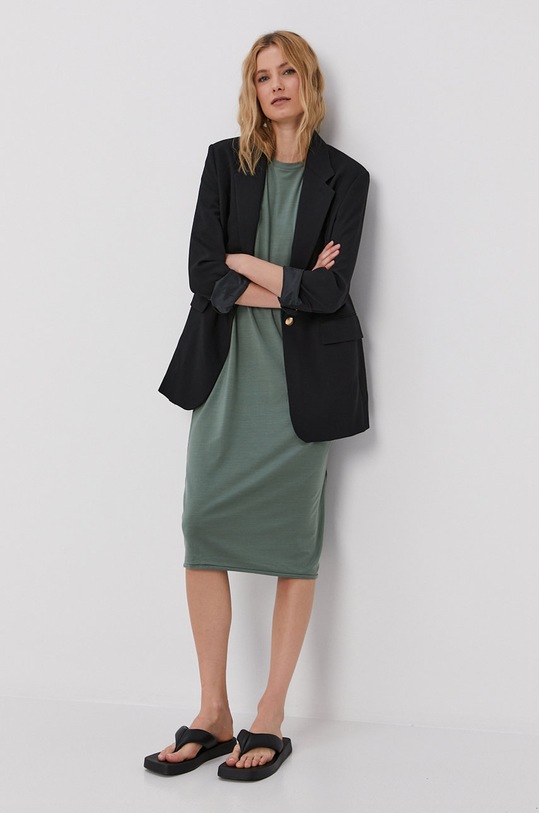 Šaty Vero Moda s elastanom zelená 10210479
