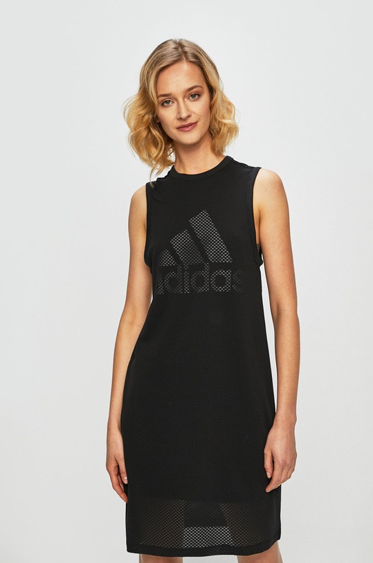 adidas Performance - Šaty DT7160 s elastanom čierna DT7160