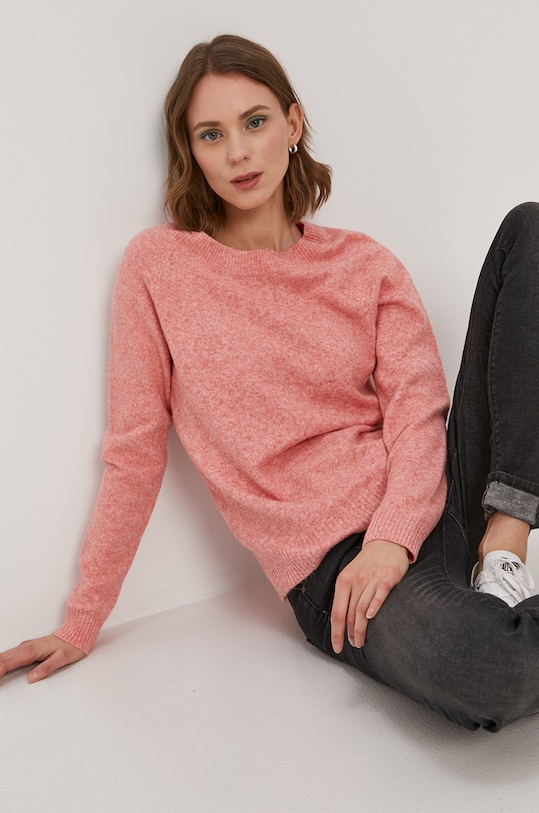 Svetr Vero Moda kulatý růžová 10201022