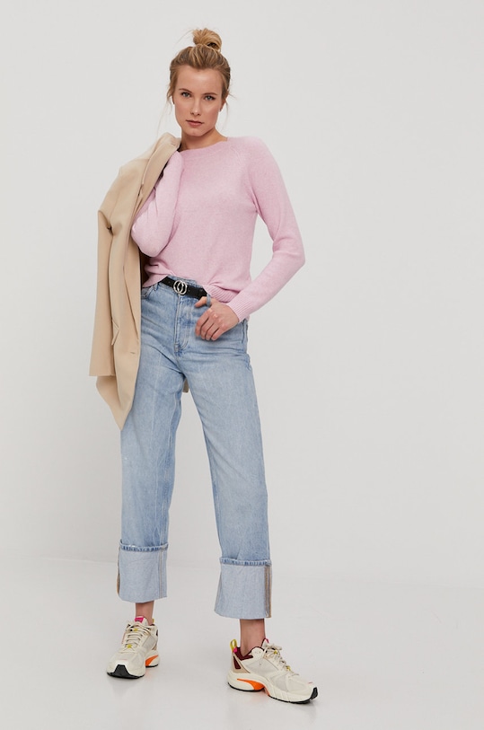 Vero Moda Sweter 10201022 różowy AA00