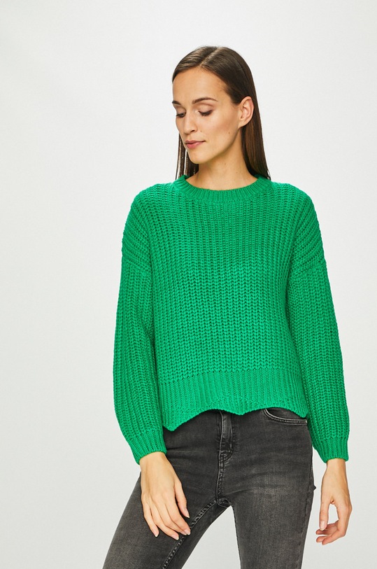 Tally Weijl - Sveter okrúhly zelená SPUACNILLY