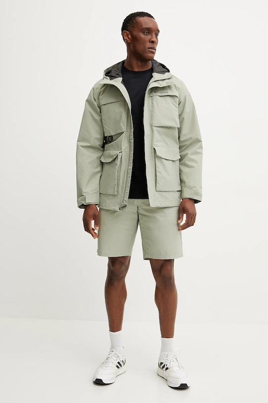 Columbia pamut rövidnadrág Washed Out 1491953 zöld SS25