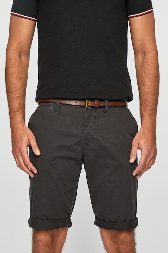 Tom Tailor Denim - Pánske šortky s elastanom sivá 1007868