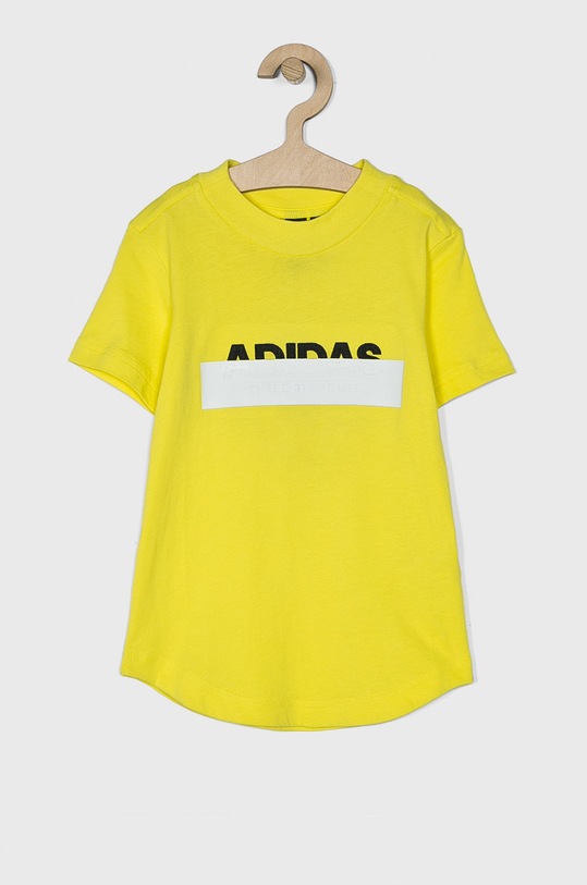 adidas Performance - Detské tričko 110-176 cm DV1652 bavlna žltá DV1652