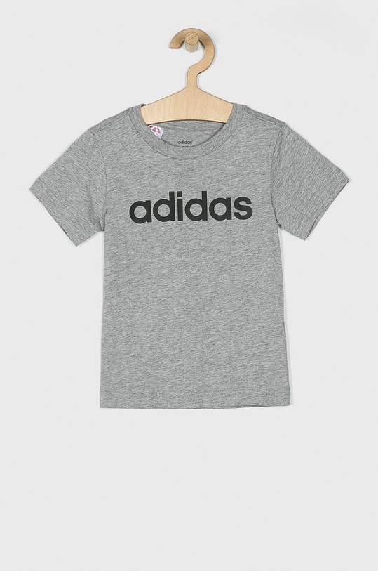 adidas - T-shirt dziecięcy 110-176 cm DV1816 nadruk szary DV1816