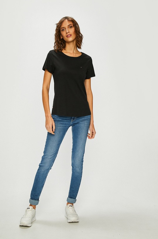 Tommy Jeans - Top DW0DW05938 čierna SS19