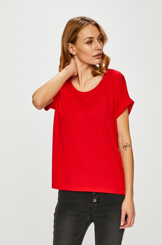 Only - Top s elastanem červená 15106662