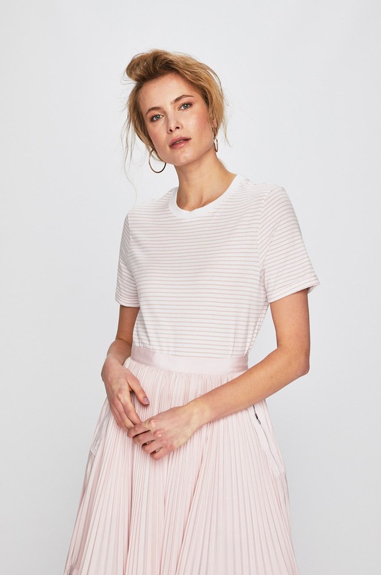 Pieces - Top pruhy bílá 17093747