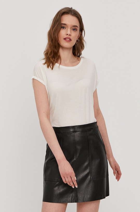 Tričko Vero Moda s elastanem bílá 10187159