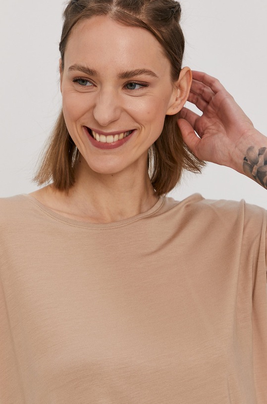 Vero Moda T-shirt beżowy 10187159