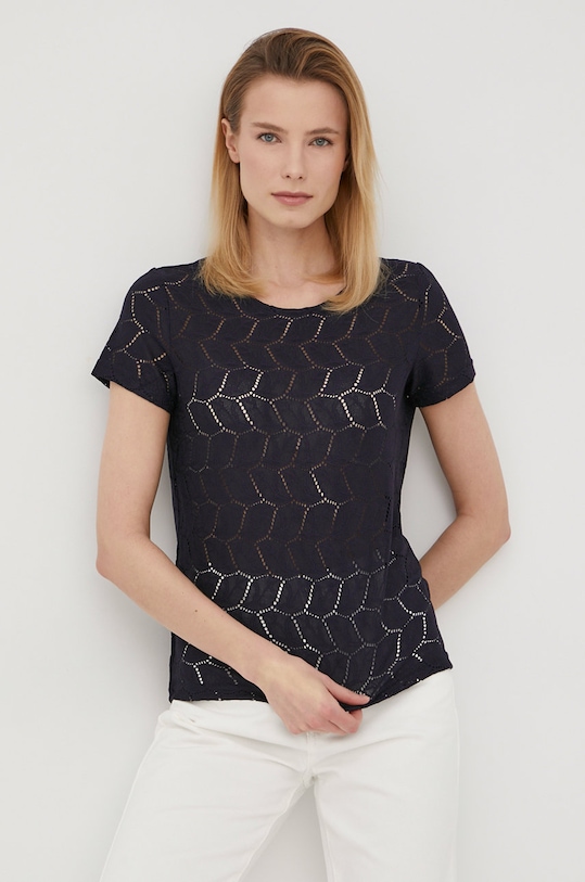 Jacqueline de Yong Tričko okrúhly tmavomodrá 15152331