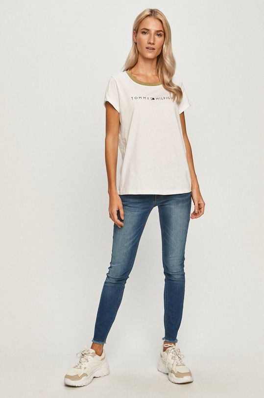 Tommy Hilfiger - Μπλουζάκι UW0UW01618 λευκό AA00