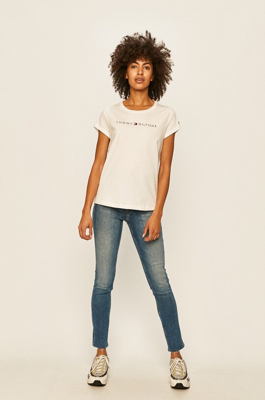 Tommy Hilfiger - T-shirt UW0UW01618 UW0UW01618 biały AA00