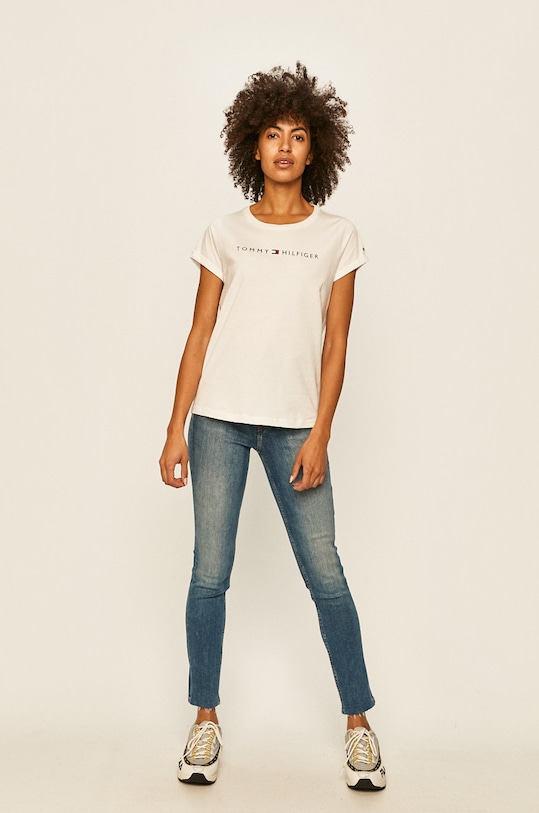 Tommy Hilfiger - Tričko UW0UW01618 biela AA00