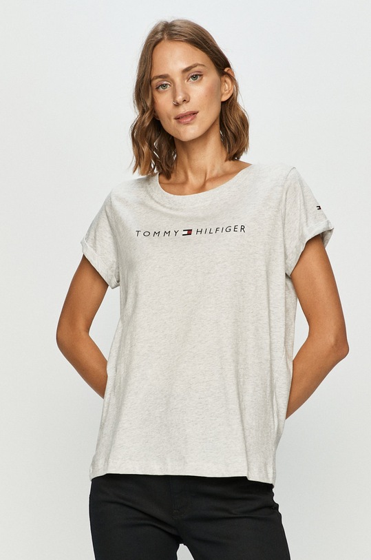 Tommy Hilfiger - Tricou print gri UW0UW01618