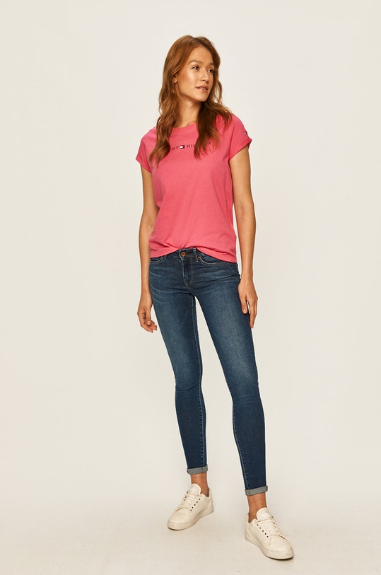 Tommy Hilfiger - Μπλουζάκι UW0UW01618 ροζ AA00