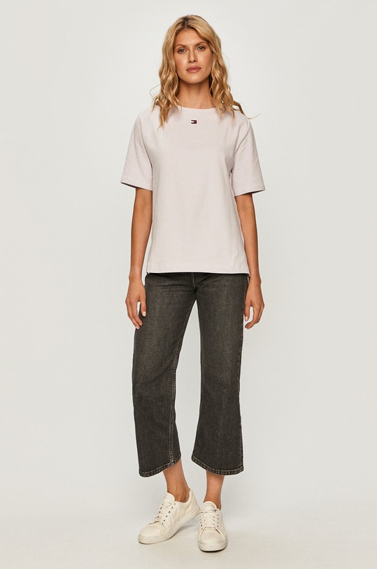 Tommy Hilfiger - Μπλουζάκι UW0UW01307 μωβ AA00