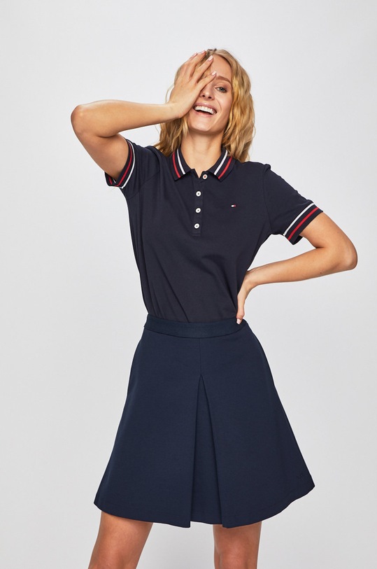 Tommy Hilfiger - Топ еластичен тъмносин WW0WW24836