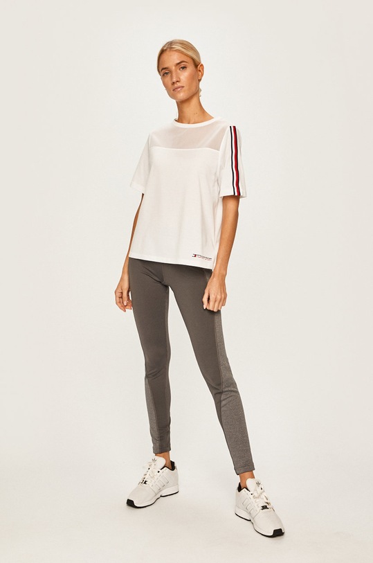 Tommy Sport - Top sport S10S100010 alb SS19