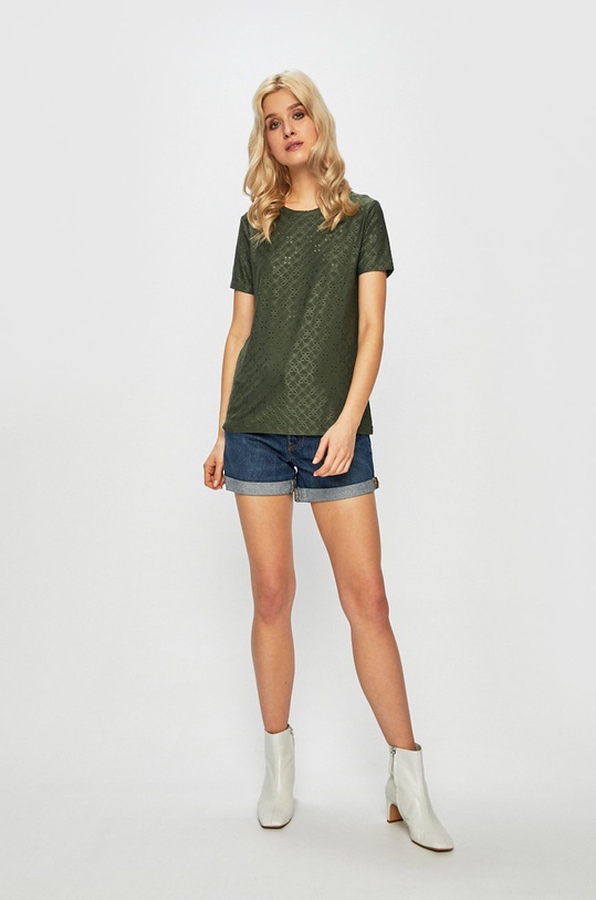 Jacqueline de Yong T-shirt 15158450 zielony AA00