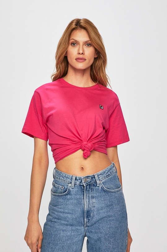 Fila - Top bawełna różowy 682319