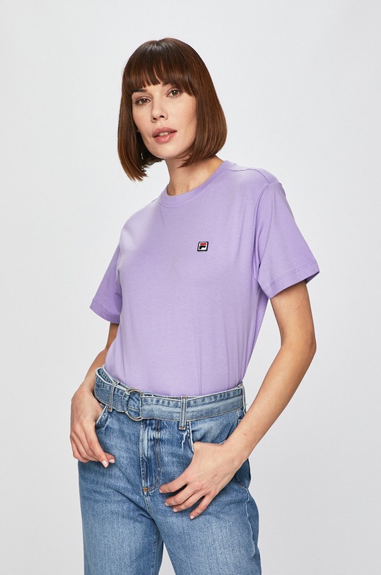 Fila - Top bawełna fioletowy 682319