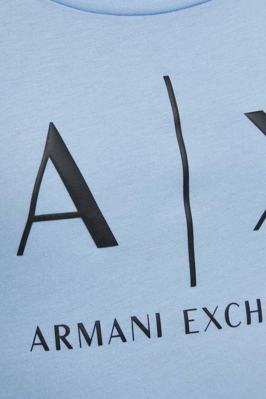 Pamučna majica Armani Exchange plava 8NYT70.YJ16Z