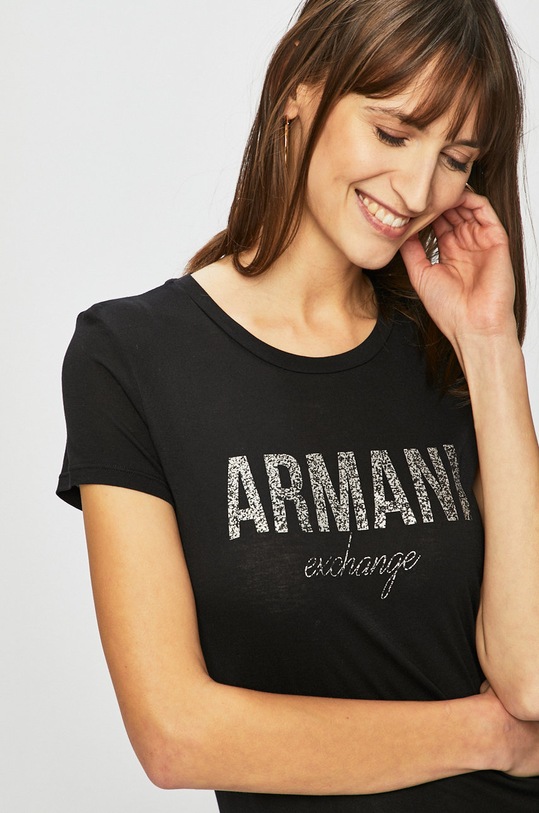Armani Exchange - Top čierna 8NYT98.Y9C8Z
