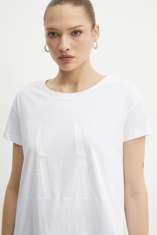 Îmbrăcăminte Armani Exchange tricou 8NYTCX.YJG3Z alb