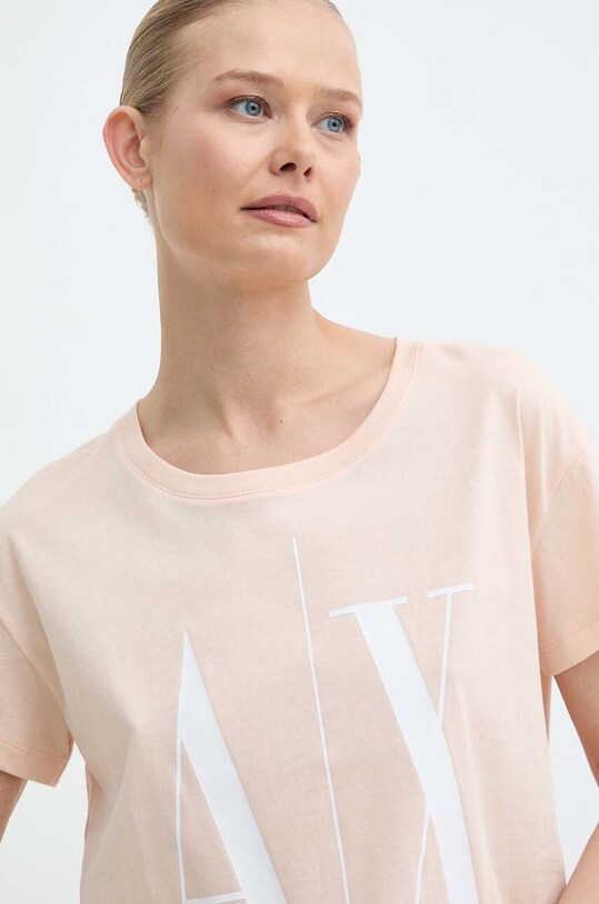 Armani Exchange t-shirt 8NYTCX.YJG3Z pomarańczowy AA00