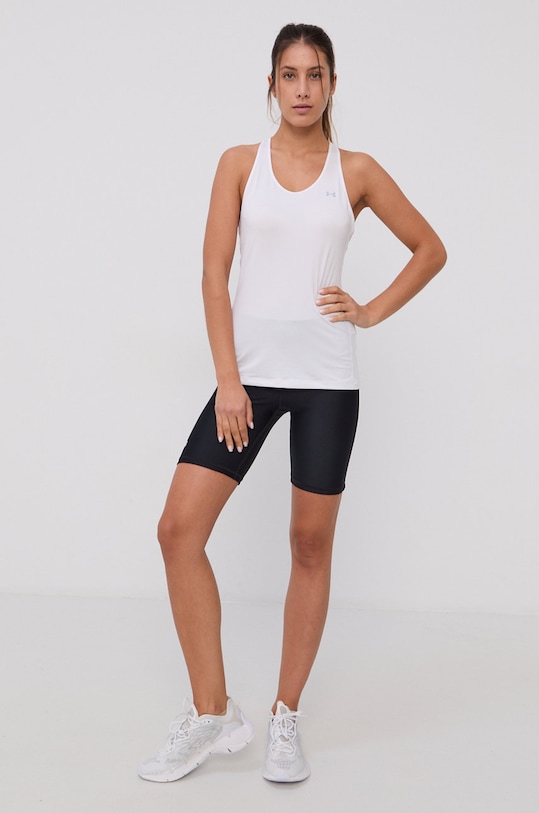 Under Armour top de antrenament 1328962 alb SS25