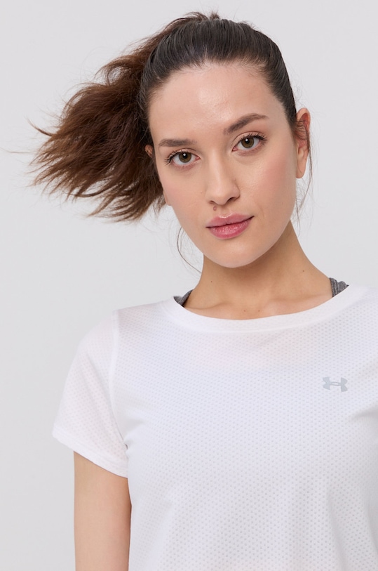 Under Armour - T-shirt 1328964 z elastanem biały 1328964